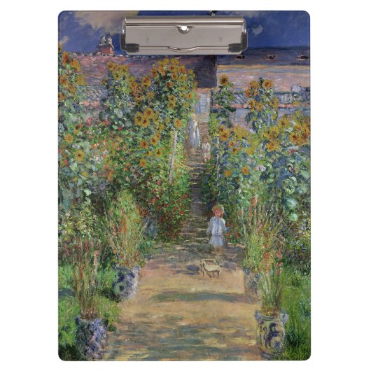モネの庭 ヴェトゥイユ 印象派の花の絵画 クリップボード (正面)
