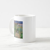 モネの庭 ヴェトゥイユ 印象派の花の絵画 コーヒーマグカップ (正面左)