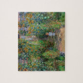 モネの庭 ヴェトゥイユ 印象派の花の絵画 ジグソーパズル (縦)