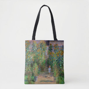 モネの庭 ヴェトゥイユ 印象派の花の絵画 トートバッグ