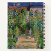 モネの庭 ヴェトゥイユ 印象派の花の絵画 ノートブック (裏面)