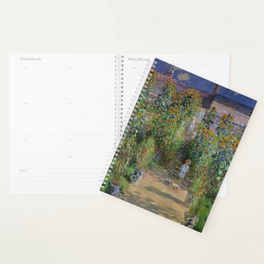 モネの庭 ヴェトゥイユ 印象派の花の絵画 プランナー手帳 (ディスプレー)