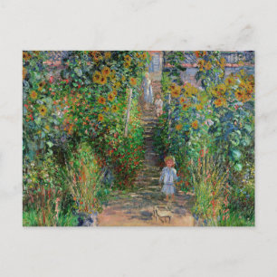 モネの庭 ヴェトゥイユ 印象派の花の絵画 ポストカード