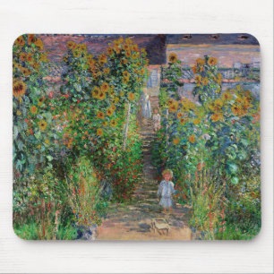 モネの庭 ヴェトゥイユ 印象派の花の絵画 マウスパッド