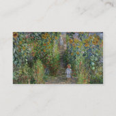 モネの庭 ヴェトゥイユ 印象派の花の絵画 名刺 (裏面)