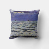 モネの有名な絵画、『海景』 クッション (裏面)