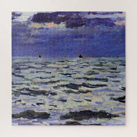 モネの有名な絵画、海景 ジグソーパズル (縦)