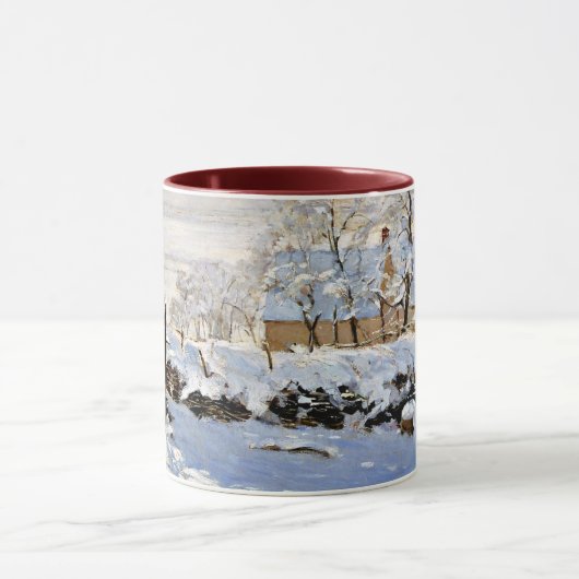 モネの有名絵を描なマグピー マグカップ (中央)