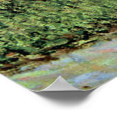 モネの有名絵画な家：カミーユ・モネと子 ポスター (角)