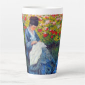 モネの母と子供の庭 カフェラテマグ (正面)