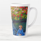 モネの母と子供の庭 カフェラテマグ (右)