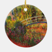 モネの水ゆり池と水の虹彩 セラミックオーナメント (裏面)