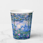 モネの睡蓮がミックスとマッチ 紙コップ (裏面)