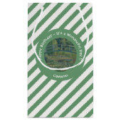 モネの睡蓮の池と足橋のパーティー スモールペーパーバッグ (裏面)