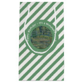 モネの睡蓮の池と足橋のパーティー スモールペーパーバッグ (正面)