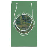 モネの睡蓮の池と足橋のパーティー スモールペーパーバッグ (正面)