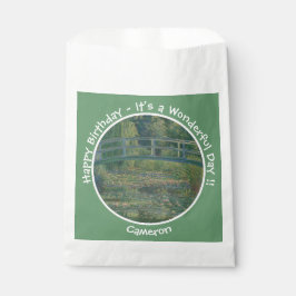 モネの睡蓮の池と足橋のパーティー フェイバーバッグ