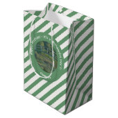 モネの睡蓮の池と足橋のパーティー ミディアムペーパーバッグ (裏面アングル)