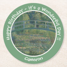 モネの睡蓮の池と足橋のパーティー