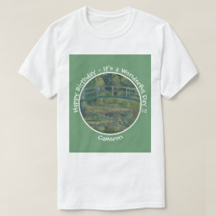 モネの睡蓮の池と足橋のパーティー Tシャツ