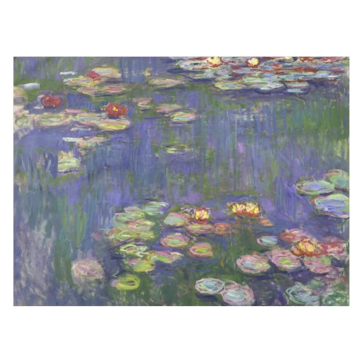 モネの睡蓮傑作絵画 テーブルクロス (正面(横))