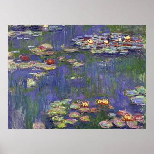 モネの睡蓮傑作絵画 ポスター (正面)