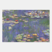モネの睡蓮傑作絵画 ラッピングペーパーシート (正面3)