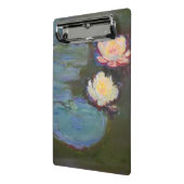 モネの睡蓮池の水面に浮かぶ睡蓮の絵 ミニクリップボード (アングル2)
