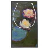 モネの睡蓮池の絵 スモールペーパーバッグ (裏面)