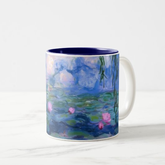モネの睡蓮 コーヒーマグ ツートーンマグカップ (正面右)