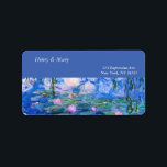 モネの睡蓮 ラベル<br><div class="desc">モネの睡蓮。もっと面白いデザインと色の選択のために私の店を訪問しなさい=> zazzle.com/iwheels*</div>