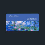 モネの睡蓮 ラベル<br><div class="desc">モネの睡蓮。もっと面白いデザインと色の選択のために私の店を訪問しなさい=> zazzle.com/iwheels*</div>