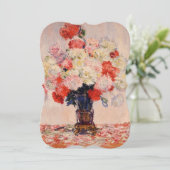 モネの芍薬の花瓶 結婚前祝賀会 招待状 (スタンド正面)