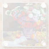 モネの花と果実 ガラスコースター (裏面)