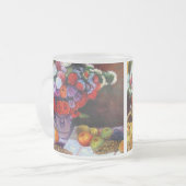 モネの花と果実 フロストグラスマグカップ (正面左)