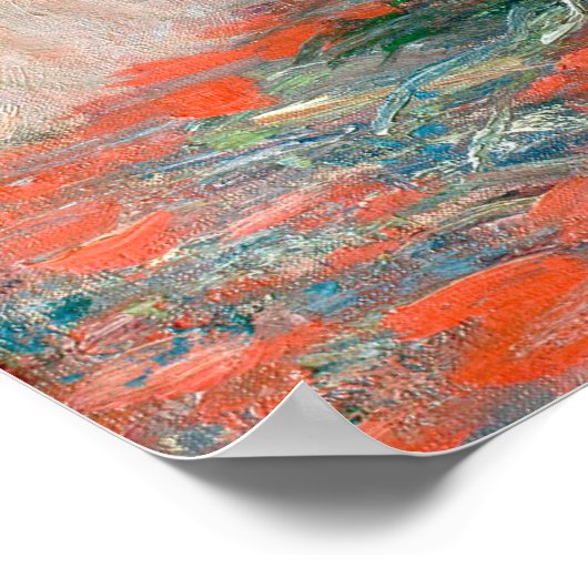 モネの花束ひまわり ポスター (角)