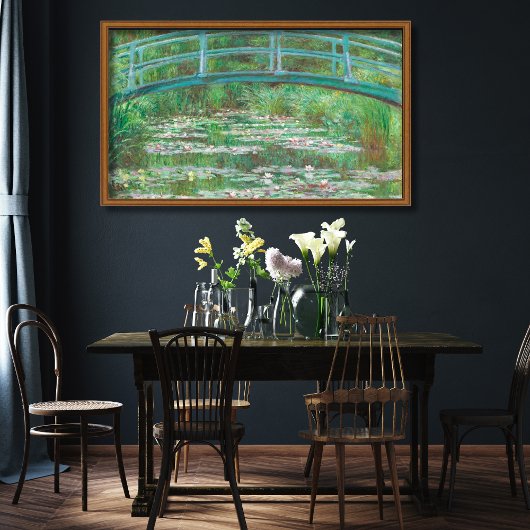 モネの足掛け日本の橋の探索(1899) ポスター