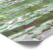 モネの足掛け日本の橋の探索(1899) ポスター (角)