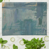 モネの「 sunrise marine 」印象派絵画 キッチンタオル (折り畳み)