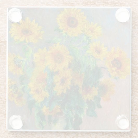 モネひまわり ガラスコースター (裏面)