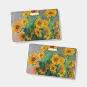 モネひまわり バッジ (正面＆裏面)