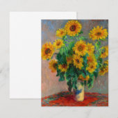 モネひまわり 招待状 (正面/裏面)