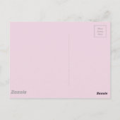 モネアイリスガーデンデザインとピンク背景 ポストカード (裏面)