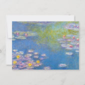モネイエローウォーターリリー招待状 招待状 (正面)
