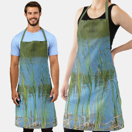 モネインスパイアーカタイルズオンレイクブルー エプロン