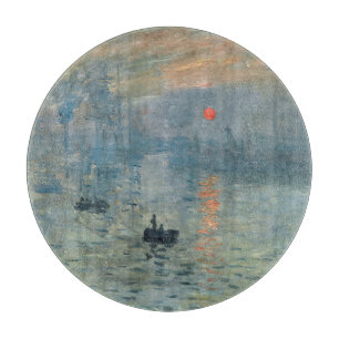 モネインプレッションサンライズソレイユレヴァ絵画ント カッティングボード