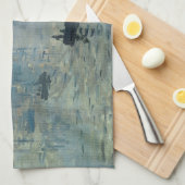 モネインプレッションサンライズソレイユレヴァ絵画ント キッチンタオル (四つ折り)