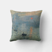 モネインプレッションサンライズソレイユレヴァ絵画ント クッション (裏面)