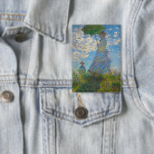 モネウィメンズウィズパラソル&フットブリッジ日本の付き 缶バッジ (インサイチュ)