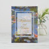 モネウォータリリースフラットカード結婚式招待状 招待状 (スタンド正面)